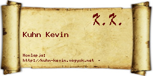 Kuhn Kevin névjegykártya